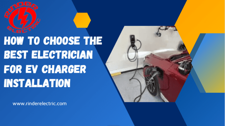 A red electric motor sitting on top of the floor.