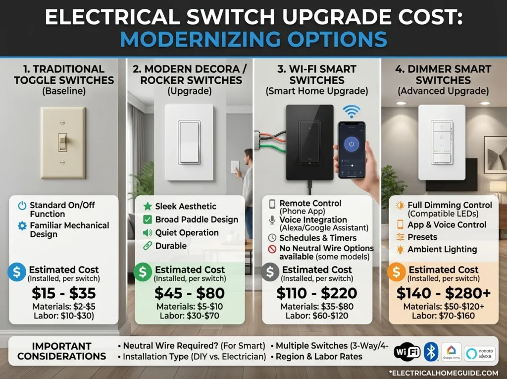 Electrical Switch Upgrade Cost Modernizing Options