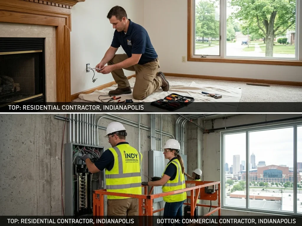 Residential Electrical Contractor Indianapolis Vs Commercial Contractor