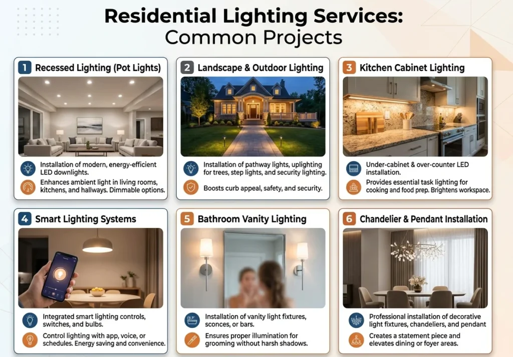 Residential Lighting Services Common Projects
