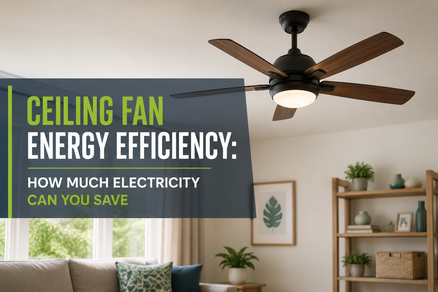 Ceiling Fan Energy Efficiency: How Much Electricity Can You Save