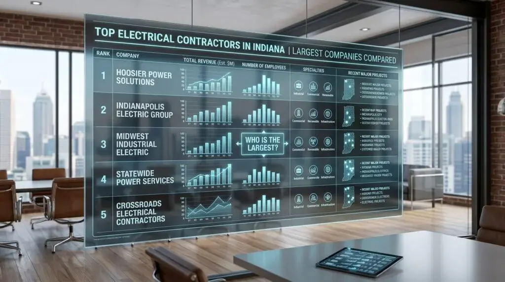 Who Is the Largest Electrical Contractor in Indiana? Top Companies Compared